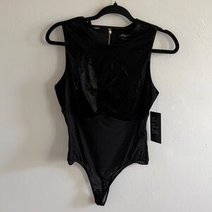 Marciano Black Velvet Bodysuit